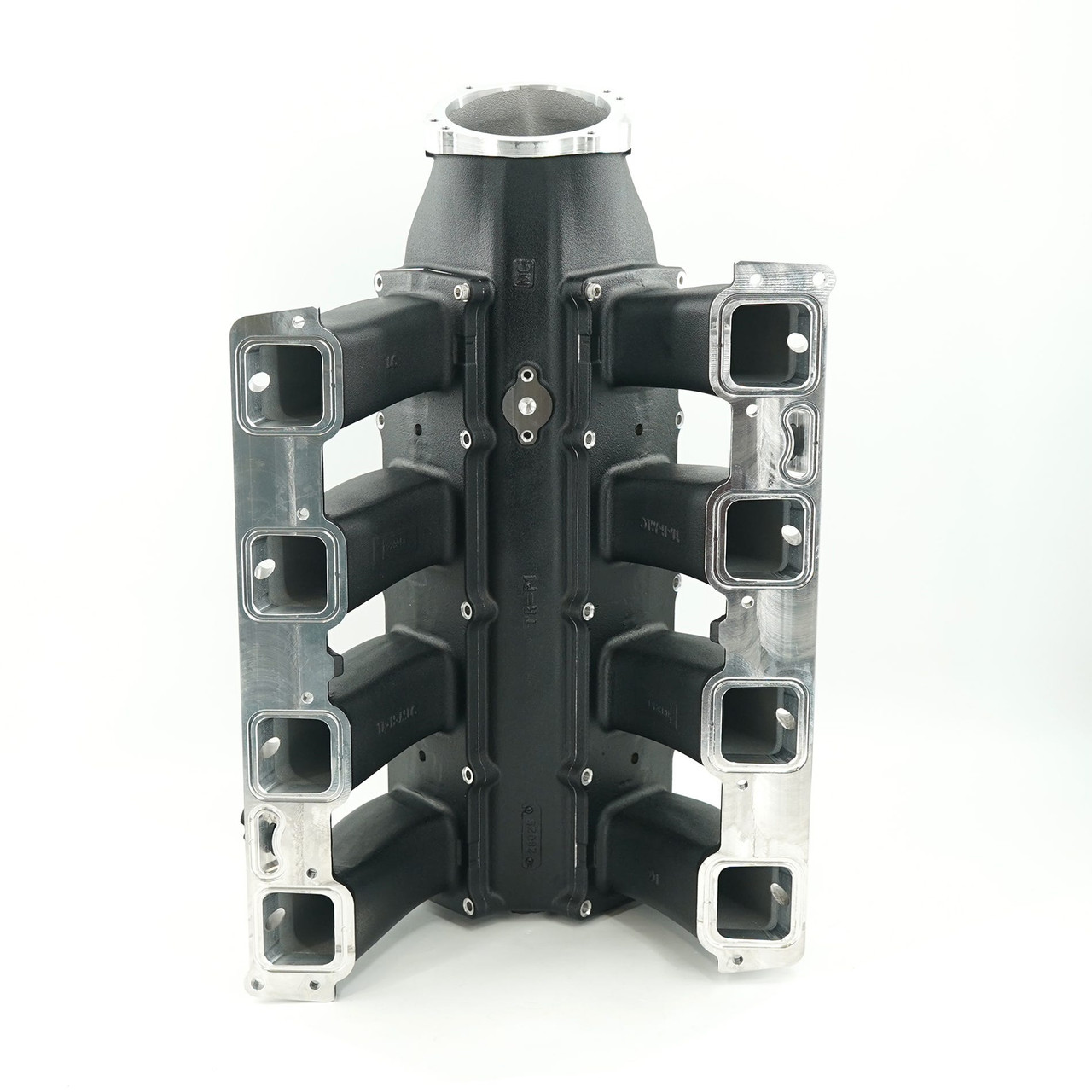 BTR Trinity Intake Manifold with Fuel Rails for Gen III HEMI 5.7L / 6.1L / 6.4L - Mid Runner - Black Finish - Single Injector