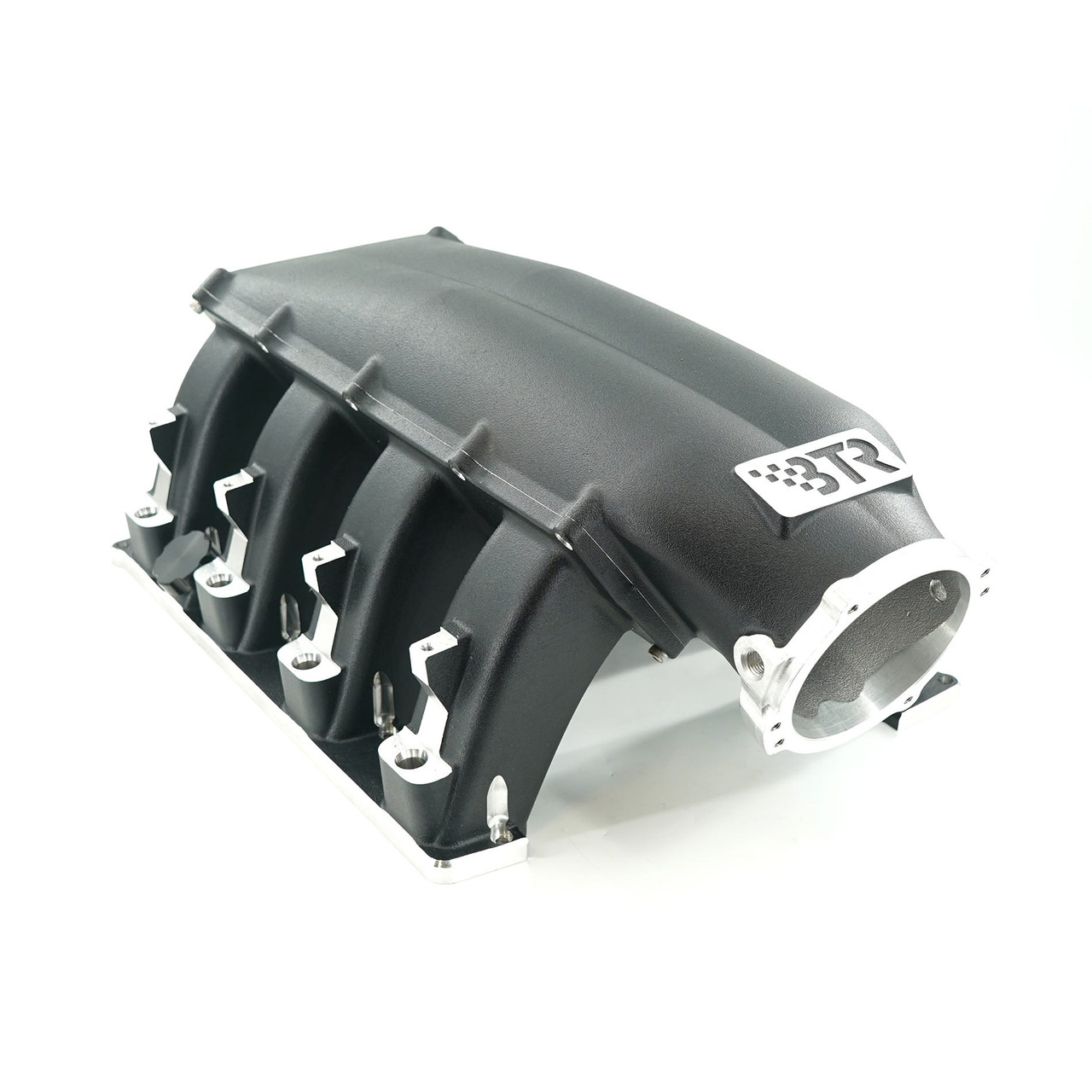 BTR Trinity Intake Manifold with Fuel Rails for Gen III HEMI 5.7L / 6.1L / 6.4L - Mid Runner - Black Finish - Single Injector