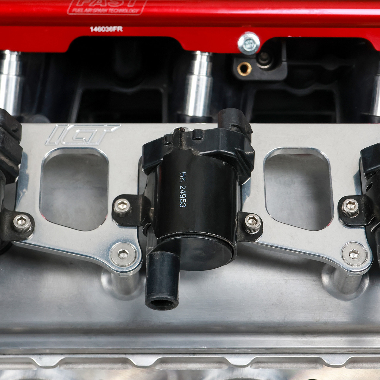 ICT Billet D585 Coil Brackets for Holley LS Valve Covers Only