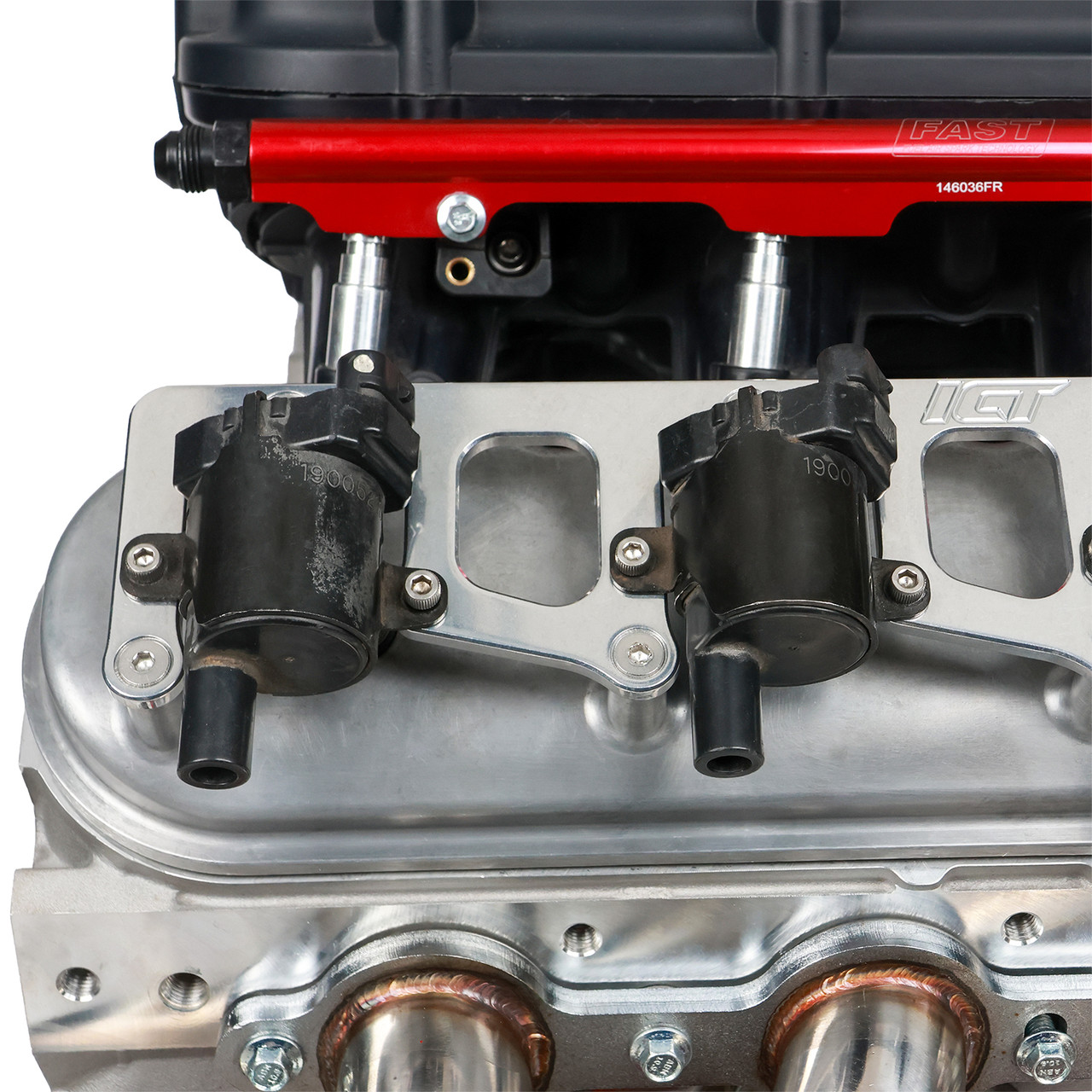 ICT Billet D585 Coil Brackets for Holley LS Valve Covers Only