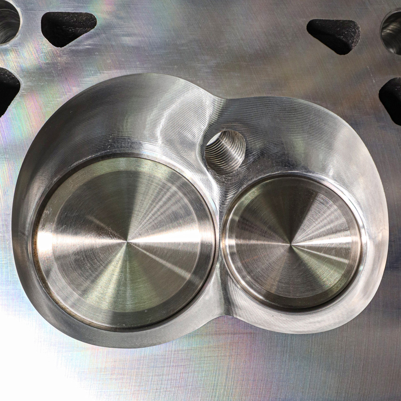 Mangum Racing 229cc Catherdral Port Small Bore CNC Cylinder Heads | 4-Bolt | 62cc Chamber | 4.8L 5.3L 5.7L 6.0L