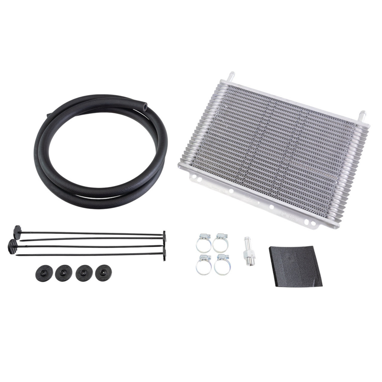 PWR C&R Transmission Fluid Cooler Kit 42-00004 | 3/8" Barb Fittings | 11 x 8 x 3/4" Oil Cooler