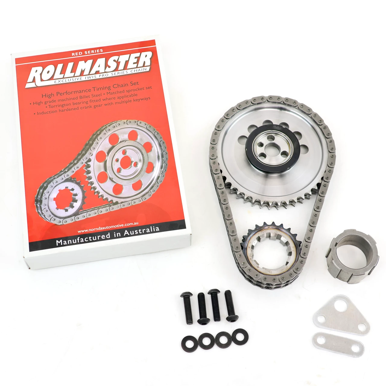Rollmaster Red Series Double Roller Timing Chain Set | 3-Bolt 24x/1x for Gen 3 LS Engines - CS1185