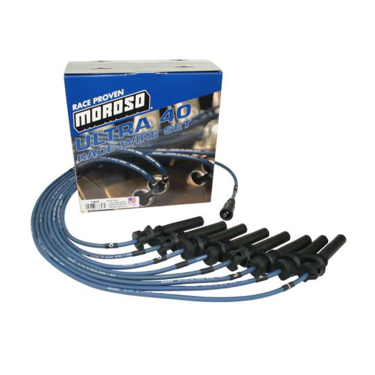 maruko  Moroso 73657 Ultra 40 Ignition Wire Set Blue – 2003-2005 5.7L HEMI