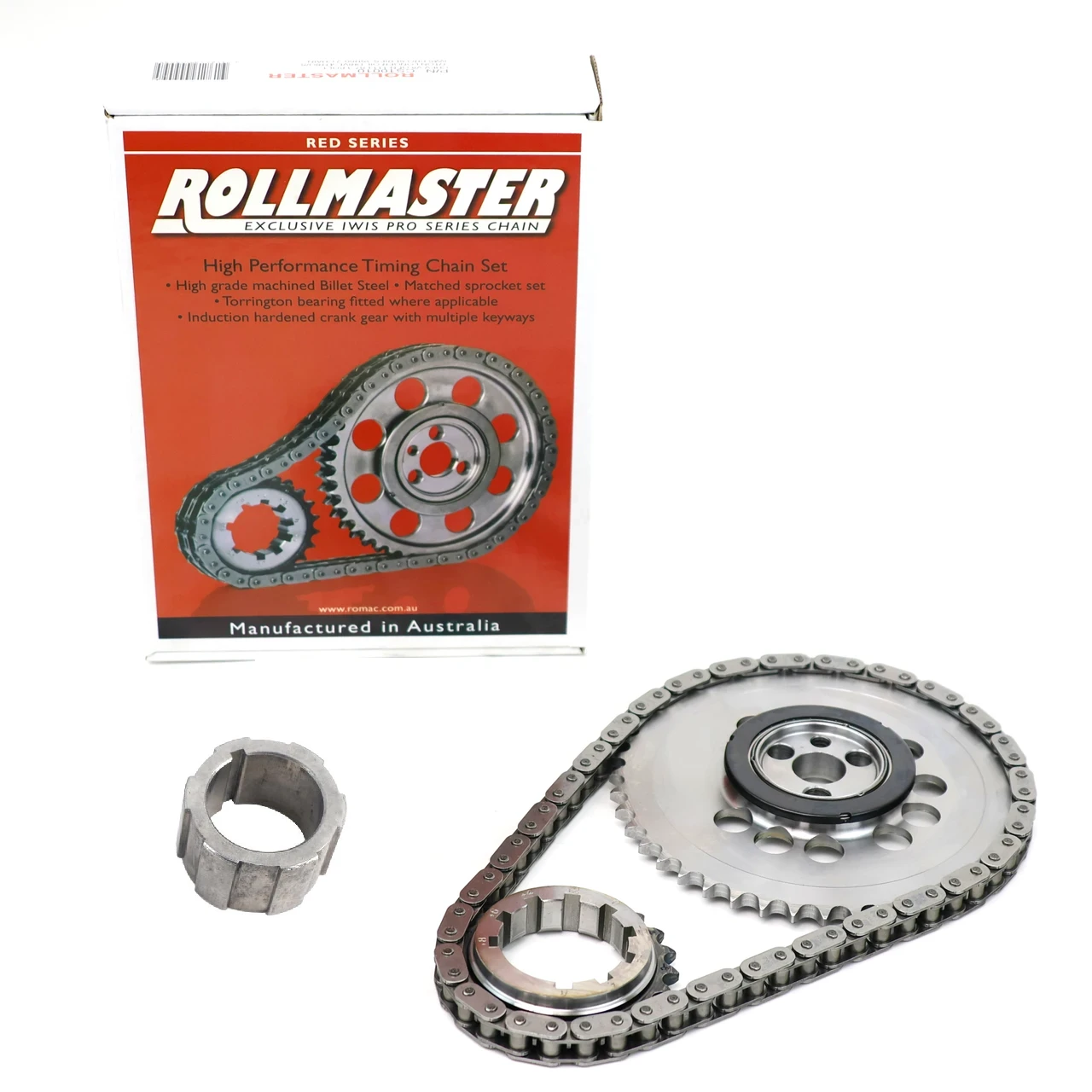 Rollmaster CS1180 Single Roller 3-Bolt Timing Chain Set for 24x/1x LS2 LH6 and Gen 3 LS 