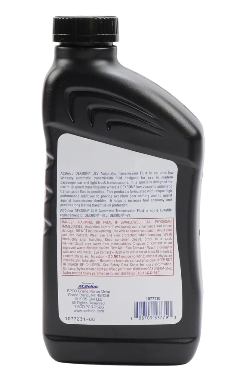 GM 19352619 Dexron ULV Automatic Transmission Fluid | Ultra Low Viscosity ATF