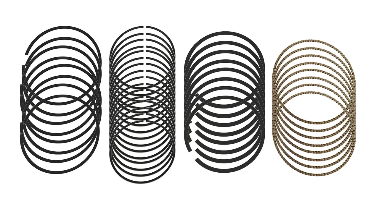 Hastings 2M4161 Ring Set for 2011+ Hemi 6.4L Car Engines & 6.2L Supercharged Dodge Chrysler Jeep TRX Hellcat Engines | Standard Size Plasma-Moly Rings