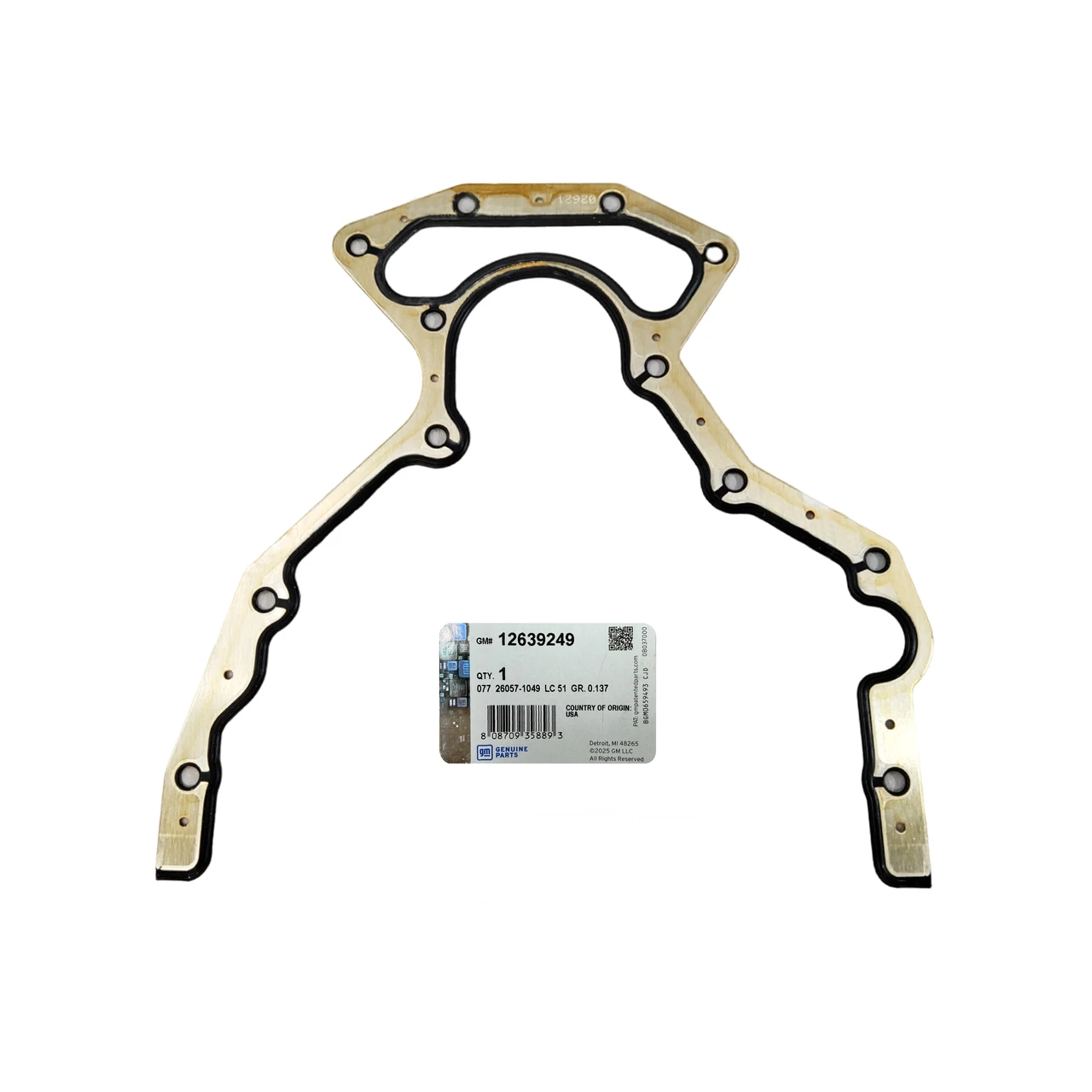 Genuine GM LS Rear Cover Gasket 12639249 LS1 4.8 5.3 5.7 6.0 6.2 LM7 LQ9 LS3