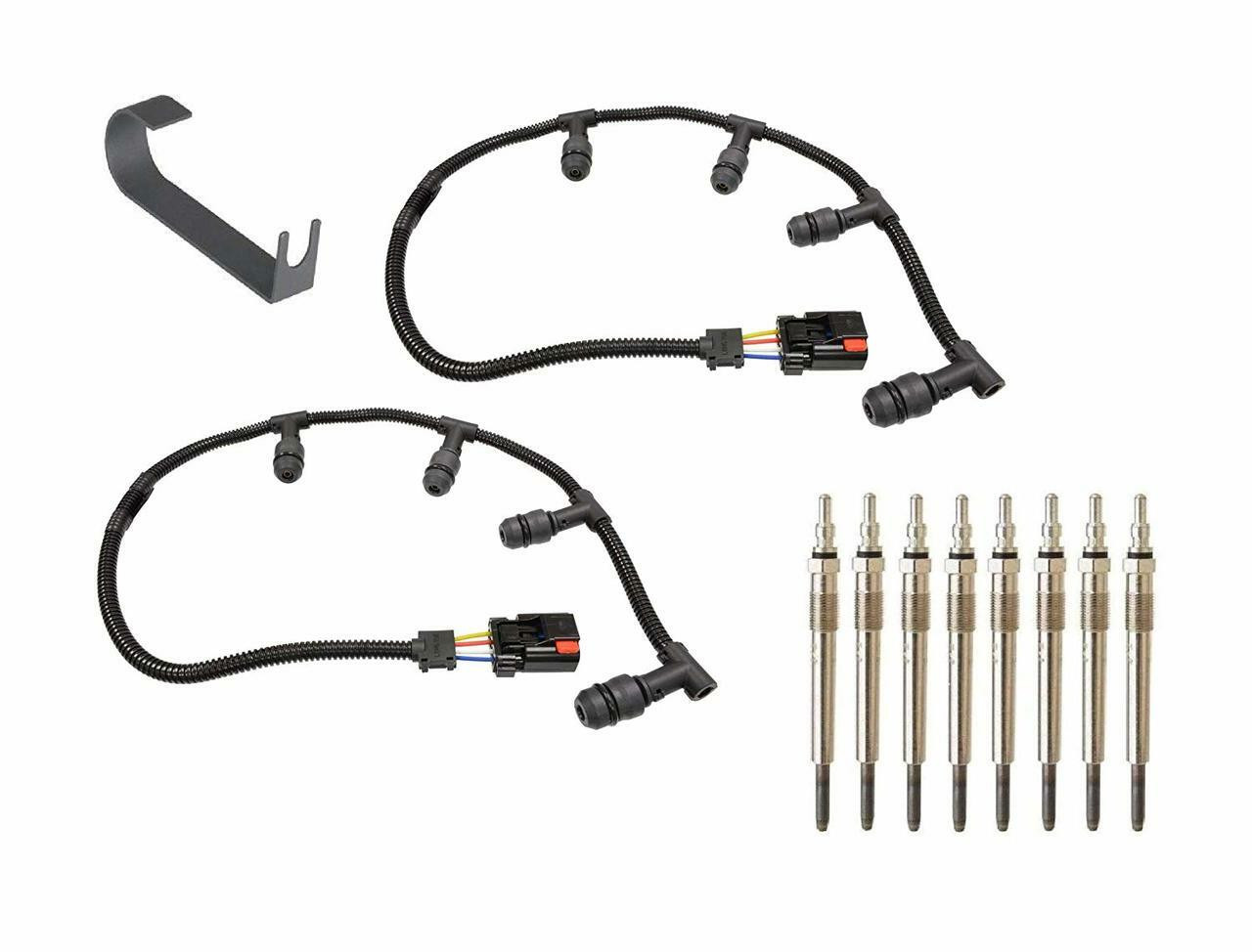 Diesel Glow Plug Harness, Glow Plugs, and Tool Fits Ford 6.0 Powerstroke  Diesel 2004-2010