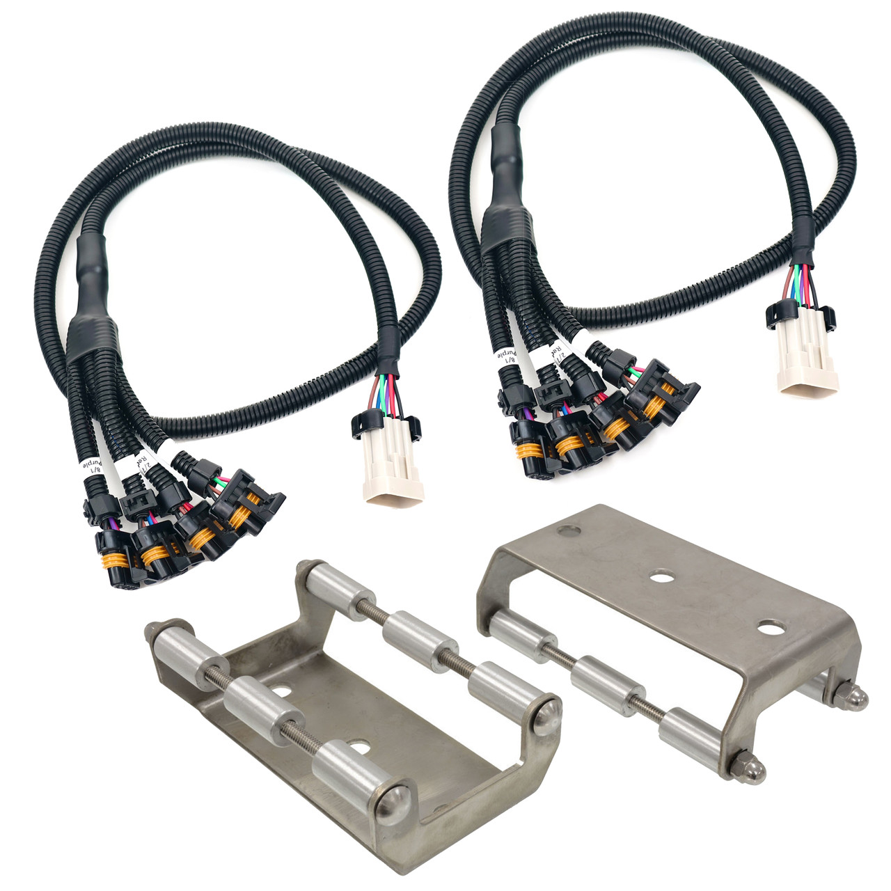 LS1 LS6 D580 12558948 Coil Pack Relocation Bracket Kit with Stainless Steel Brackets and Extension Harness