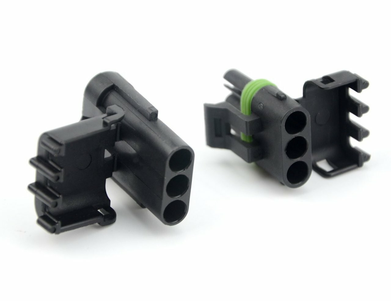 Weather Pack 1, 2, 3, 4 or 6 Pin Connector Kit 5 Sets 1216 AWG Wire