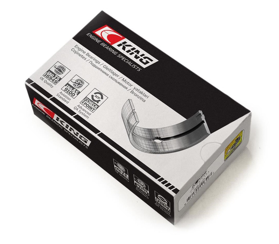 King Chevy LS1 / LS6 / LS3 (Size STD) Bi-Metal Performance Main Bearing Set main image 1