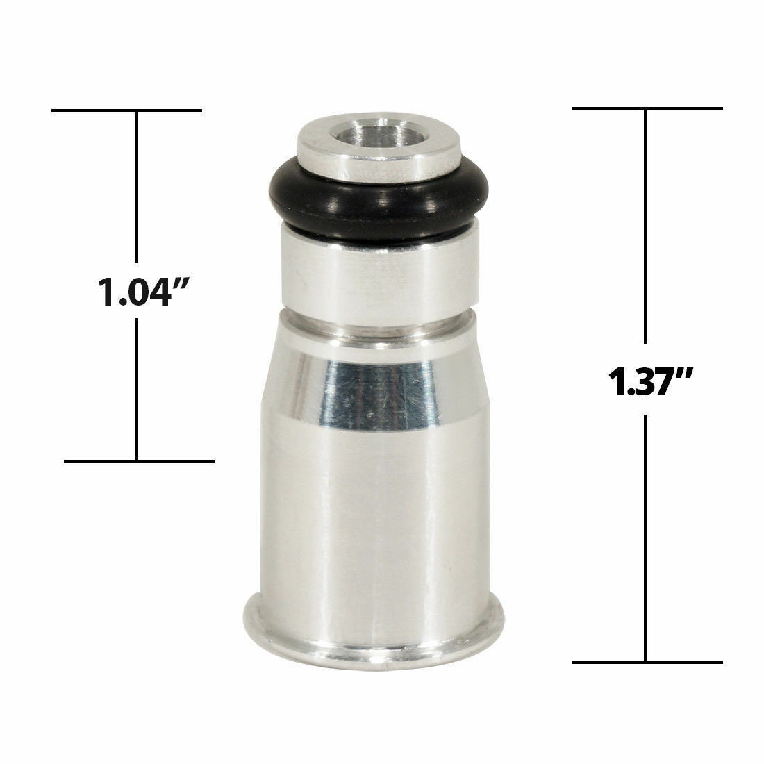 1.04" 14mm Fuel Injector Adapter Spacer Short Siemens Deka Injector to