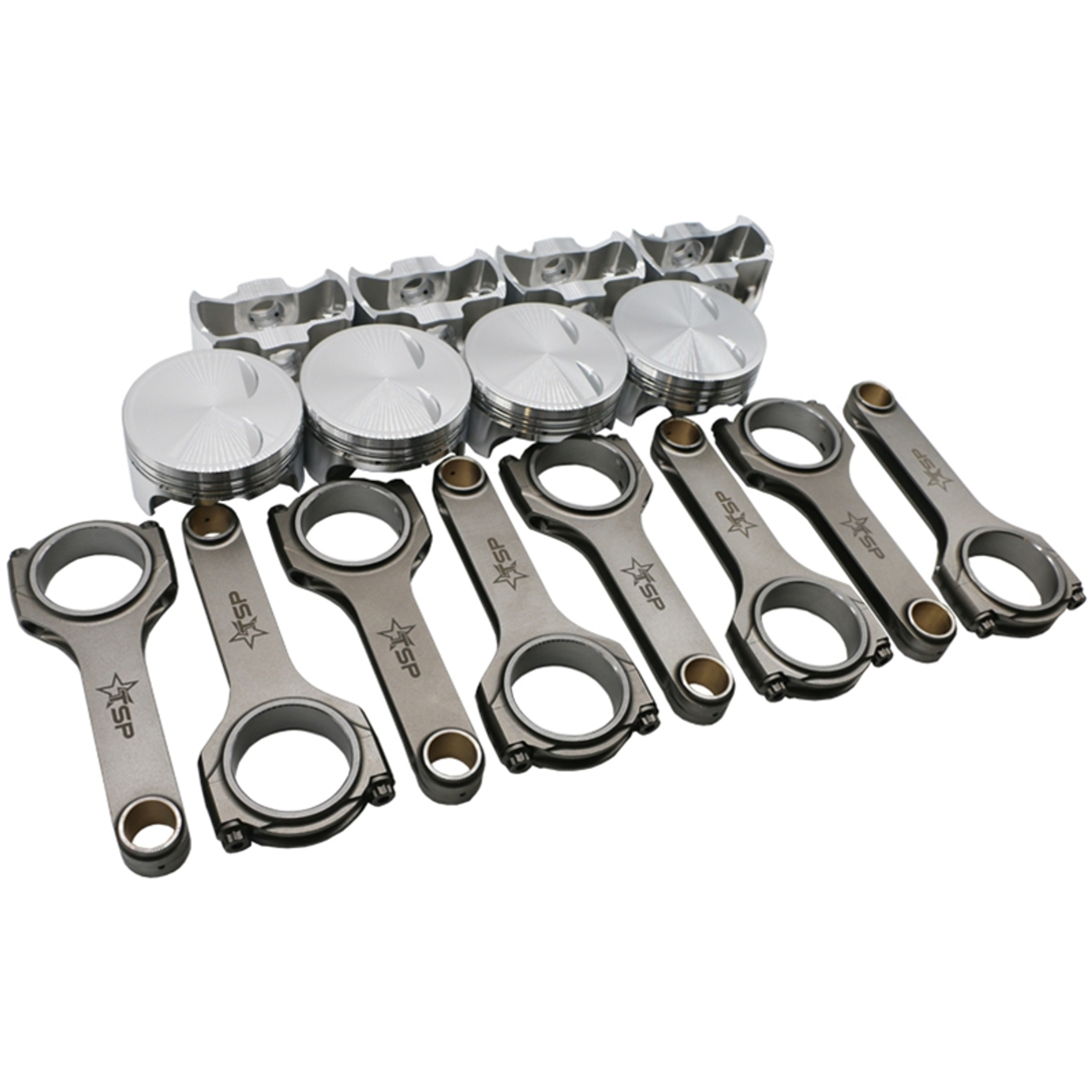 Texas Speed LS3 6.2L LS Dropin Piston & Rod Set, Gen 4, JE Flat