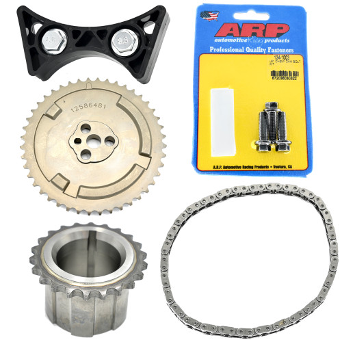 Katech C5-R Timing Chain with Cam Sprocket, ARP Cam Bolts, Crank Gear, and Dampener Fits 4.8 5.3 6.0 6.2 LS2 LS3 L99 LSA L76 L77 LC9 L92 L96