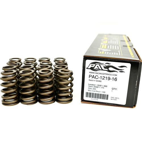 PAC Racing Springs PAC-1219 1.307 Valve Springs -Ovate Beehive LS Engines .625" Lift QTY 16