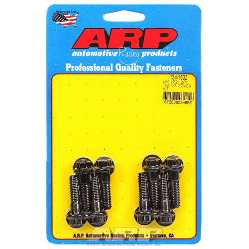ARP 134-1502 Black Timing Cover Bolt Kit 12pt Fits 1997-2013 4.8 5.3 5.7 6.0 6.2 7.0L LS1 LS3 LQ4 LM7