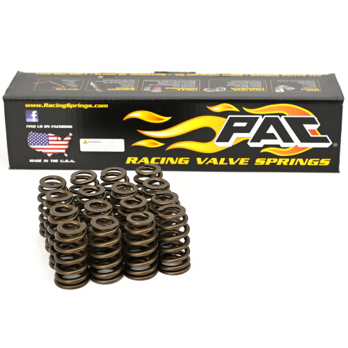 PAC Racing Spring Kit PAC-1219 1.207 Valve Springs, Retainers, Seals, Locks -Ovate Beehive LS Engines .625" Lift QTY 16