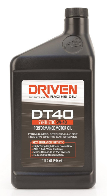 Driven DT40 Synthetic 5w-40 Motor Oil - High Temp High Performance Oil