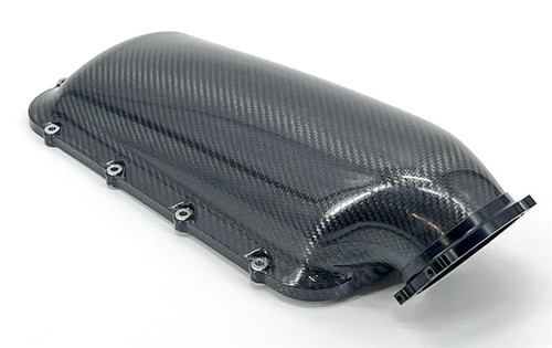 Performance Design Carbon HR Intake Manifold Lid for Holley Hi-Ram Mid-Ram and Lo-Ram Intakes - Black Flange