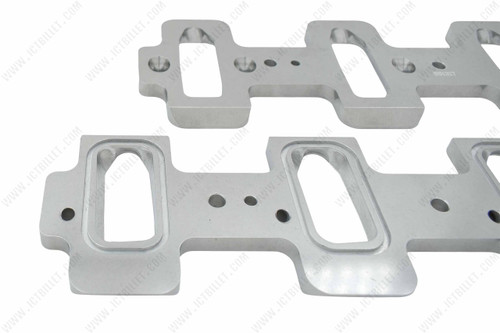 Rectangle Port LS Cylinder Head to Cathedral Port Intake Manifold Adapter Plates ICT Billet 551317