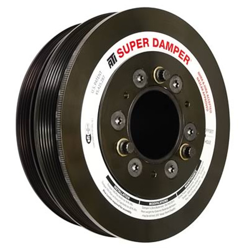 ATI 917264 Super Damper 98-02 F-Body 04-06 GTO Spacing Harmonic Balancer for LS Engines, Stock 7.48" Diameter 6 Rib with AC Pulley