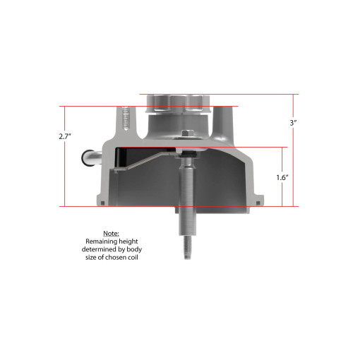 Holley Tall LS Valve Covers with Coil Mounts - Natural Cast Aluminum - 4.8L 5.3L 5.7L 6.0L 6.2L LS1 LS3 LQ4 LM7 LC9 L96 