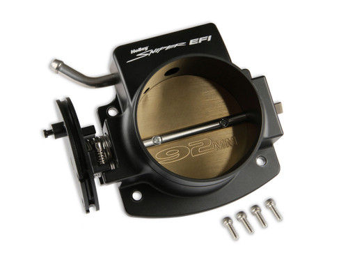 Holley 92mm Sniper EFI Black LS Throttle Body | Cable 4-Bolt TB