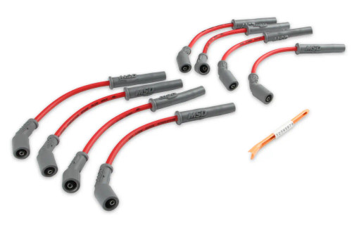 MSD Super Conductor Spark Plug Wire Set Red 8.5mm for 1999–2013 GM Truck SUV LS Engines | 32829