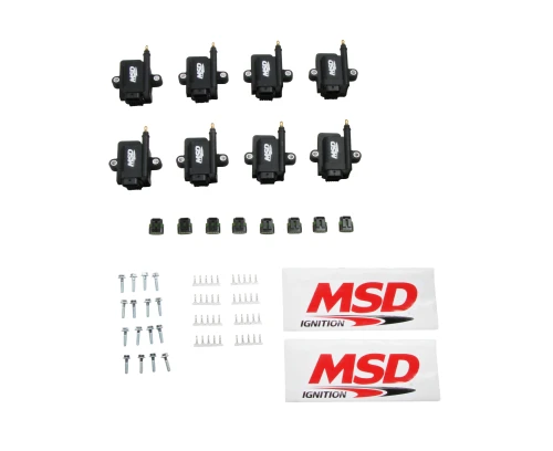 MSD Smart Ignition Coils - Black - 8 Pack - Holley EFI Compatible
