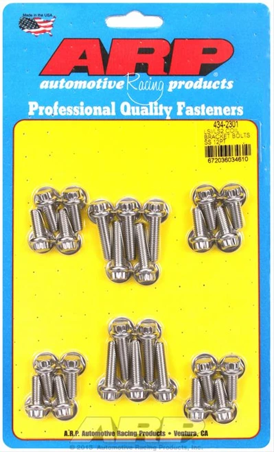 ARP 434-2301 Polished 12pt Ignition Coil & Bracket Bolts for LS Engines 4.8L 5.3L 5.7L 6.0L 6.2L 1999-2013 Stainless 12 Point