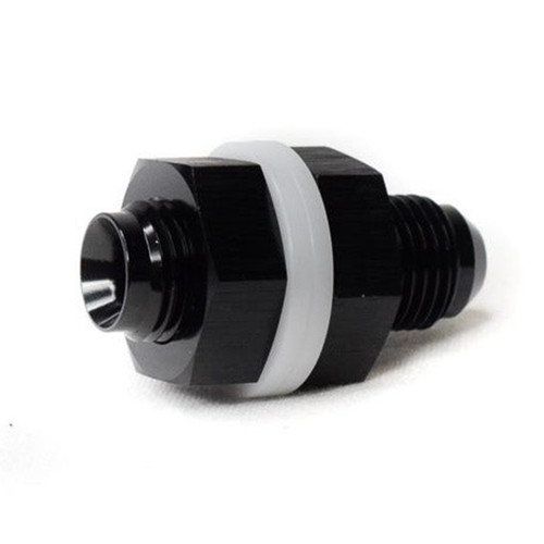 BTR 6AN Fuel Cell Bulkhead Fitting - Black - Brian Tooley Racing