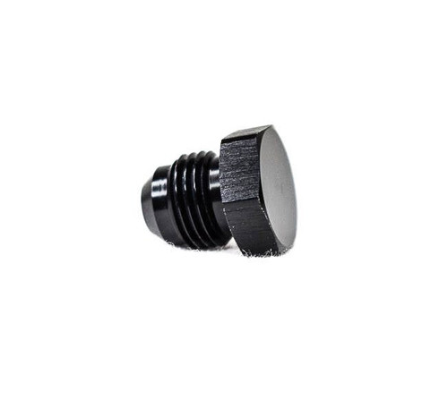 BTR 6AN Male Flare Plug Fitting | Black -6 Brian Tooley Racing