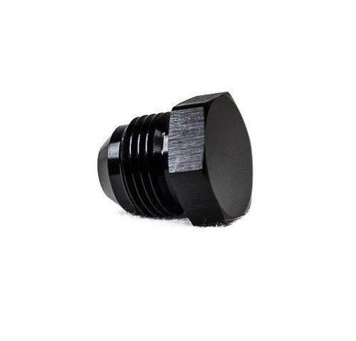 BTR 6AN Male Flare Plug Fitting | Black -6 Brian Tooley Racing