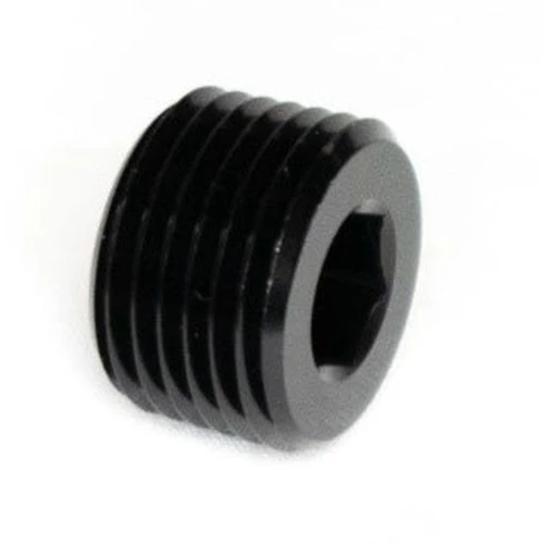 BTR 1/2" NPT Plug Fitting | Black 1/2 NPT Brian Tooley Racing Plug