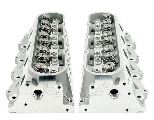 BTR Rectangle Port LS3 Assembled CNC Ported Canted Valve Cylinder Heads | 64cc Chamber | 6-Bolt | Brian Tooley Racing CVH Head