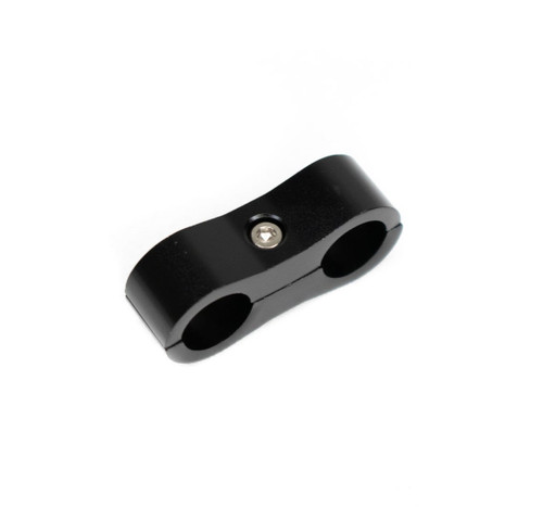 BTR 9/16" Billet Aluminum Hose Separator Clamp - Black - Brian Tooley Racing