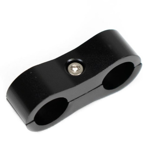 BTR 9/16" Billet Aluminum Hose Separator Clamp - Black - Brian Tooley Racing