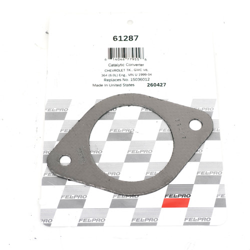 Fel-Pro 61287 Exhaust Pipe / Converter Flange Gasket for GM LS Truck SUV 1999-2019, Replaces GM 15036012