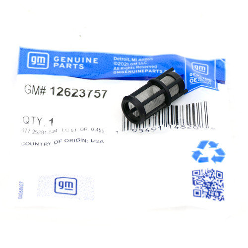 GM Genuine 12623757 Oil Pressure Screen Filter 2014-2026 L83 L86 LT1 LT4 AFM Valley Cover Trucks SUV