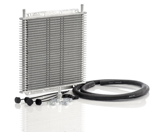 PWR C&R Transmission Fluid Cooler Kit 42-00004 | 3/8" Barb Fittings | 11 x 8 x 3/4" Oil Cooler