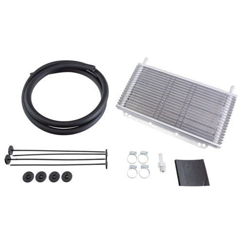 PWR C&R Transmission Fluid Cooler Kit 42-00002 | 3/8" Barb Fittings | 11 x 6 x 3/4" Oil Cooler