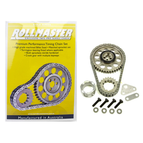 Rollmaster Gold Series Double Roller Timing Chain Set for Gen 3 LS Engines - CS1160