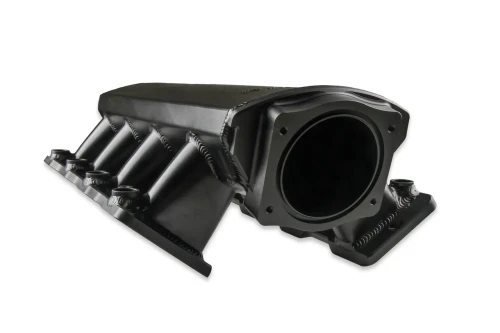 Holley Sniper EFI Low-Profile Fabricated Sheet Metal Intake Manifold Black 92mm Cathedral Port LS1 LS2 LS6 
