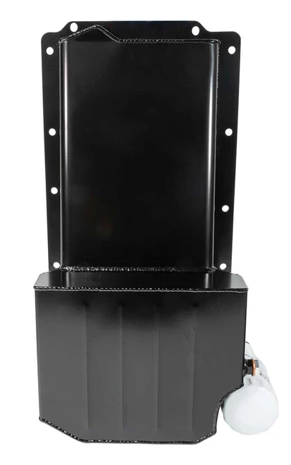 Moroso 20143 GM LS Swap Road Race Oil Pan Rear Sump 7 Quart with Spin-On Oil Filter Adapter