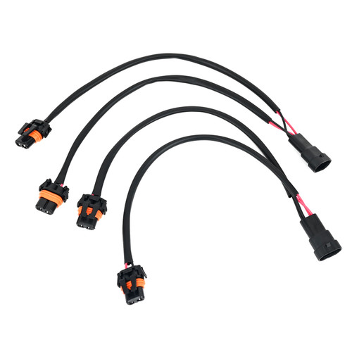 9005 9006 universal fit 2-way splitter wires for the headlight head lamp retrofit 12"