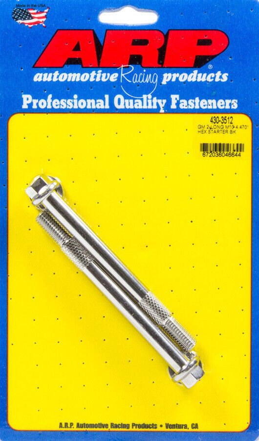 ARP 4303512 LS1 Starter Bolts Long Style Polished Stainless 19972013