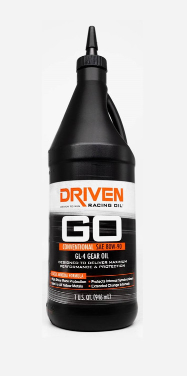 Driven 80W-90 Conventional GL-4 Gear Oil - 1 Quart Bottle Driven