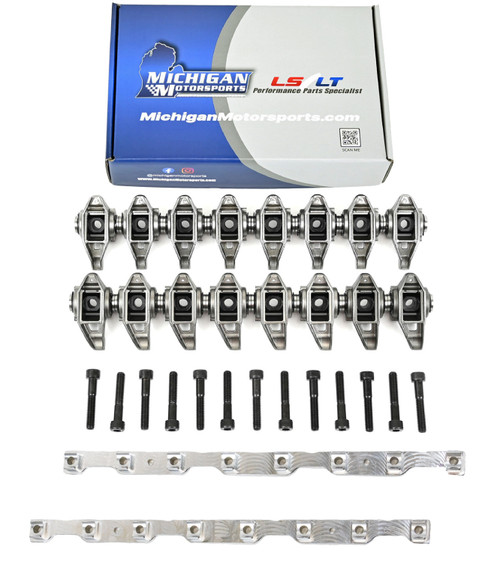 Michigan Motorsports LS3 Rocker Arms w/ Billet Stands & Trunnions ...