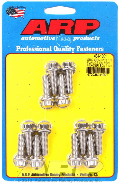 ARP 434-1201 Stainless 12 Point LS Header Bolts for 1/4 Inch Flange ...